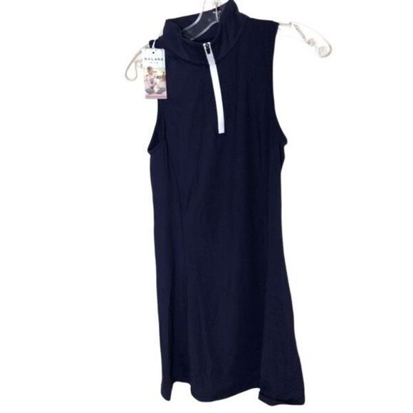 Halara S Cloudful Air 2 Piece Set Cool Touch Dress Navy Blue - Picture 4 of 9